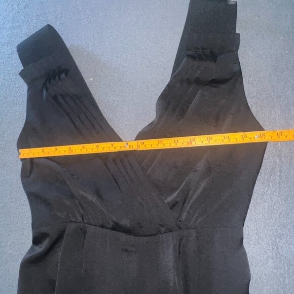 BCBGeneration Black Pleated Maxi Dress Size 4 Formal Gown w/ Pockets, Evening - Picture 15 of 15